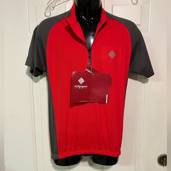Men's Short Sleeve Cycling Jersey with Zipper Pocket Quick-Dry Breath - Picture 11 of 13